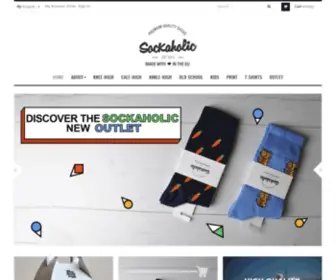 Sockaholic.com(Calcetines de colores y divertidos) Screenshot