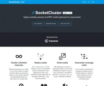 Socketcluster.io(Highly scalable pub/sub and RPC toolkit optimized for async/await) Screenshot