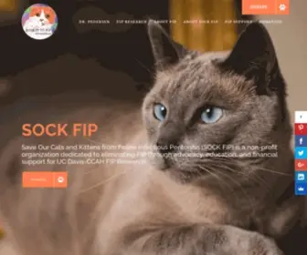 Sockfip.org(Feline Infectious Peritonitis (FIP)) Screenshot