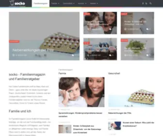 Socko.de(Familienmagazin und Familienratgeber) Screenshot