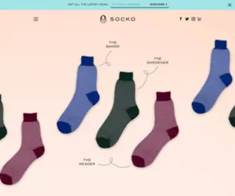 Socko.shop(Socko creates sustainable socks) Screenshot