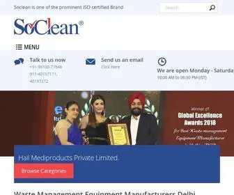 Socleanindia.net(SoClean India) Screenshot