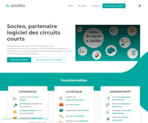 Socleo.fr(Partenaire logiciel des circuits courts) Screenshot