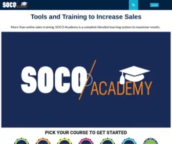 Socoacademy.com(Online Sales Training Courses) Screenshot