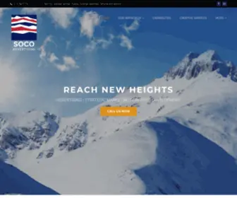 Socoadvertising.com(Reach New Heights) Screenshot