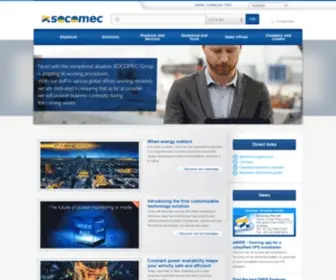 Socomec.com.au(Socomec UPS Australia) Screenshot