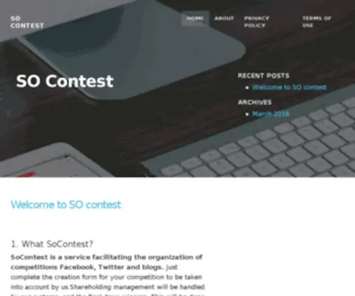Socontest.com(Organisation concours Facebook) Screenshot