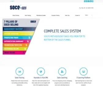 Socoselling.com(Award winning SOCO/ Sales Training) Screenshot
