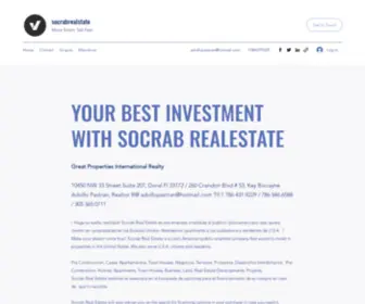 Socrabrealstate.com(Venta De Casas En Miami) Screenshot