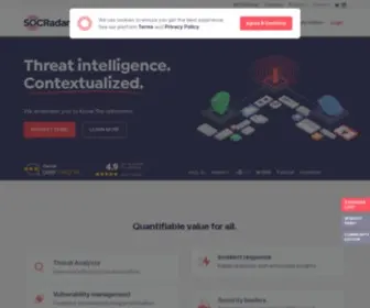 Socradar.io(SOCRadar® Extended Threat Intelligence) Screenshot