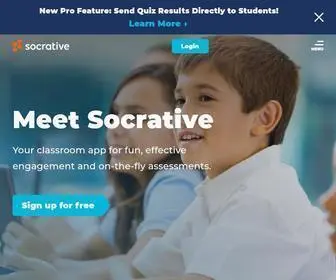 Socrative.com(Home) Screenshot