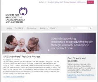 Socrei.org(Society for Reproductive Endocrinology and Infertility) Screenshot