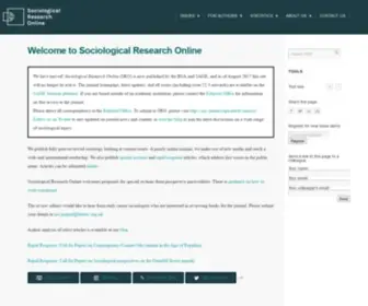 Socresonline.org.uk(Sociological Research Online) Screenshot