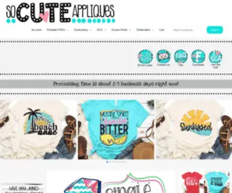 Socuteappliques.net(SoCuteAppliques) Screenshot