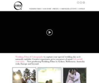 Sodafilms.com.au(Wedding Films & Videography Sydney) Screenshot