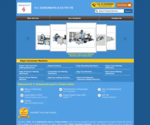 Sodaltechindia.com(K. U. Sodalamuthu And Co. Private Limited) Screenshot