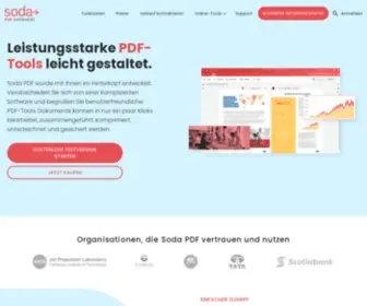 Sodapdf.de(Soda PDF) Screenshot