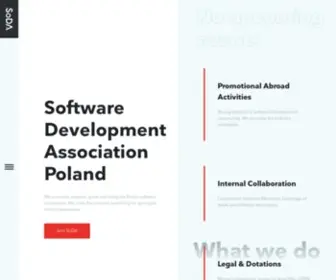 Sodapl.com(Software Development Association Poland) Screenshot