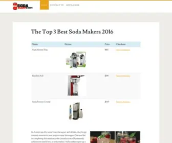 Sodaslurp.com(The Top 3 Best Soda Makers 2016) Screenshot