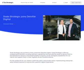 Sodastrategic.com.au(A Salesforce partner) Screenshot