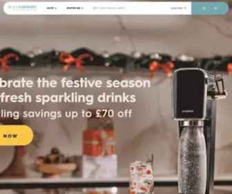 Sodastream.co.uk(Make sparkling water and flavoured sparkling water in seconds using SodaStream. SodaStream) Screenshot