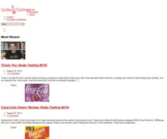 Sodatasting.com(Soda Tasting) Screenshot