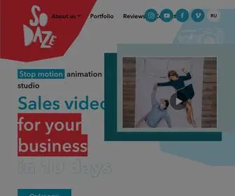 Sodaze.com(Stop motion animation studio) Screenshot