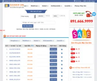 Sodep.com.vn(Sim số đẹp) Screenshot