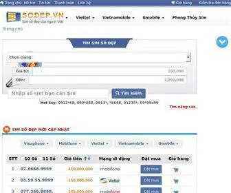 Sodep.com(Sim số đẹp) Screenshot