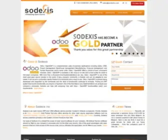 Sodexis.com(Sodexis Odoo OpenERP Partner ERP CRM) Screenshot