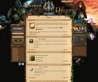Sodgame.com(Browser based MMORPG Shards of the Dreams) Screenshot