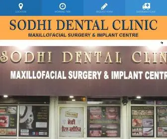 Sodhidentalclinic.com(SODHI DENTAL CLINIC & ORAL MAXILLOFACIAL SURGERY CENTRE) Screenshot