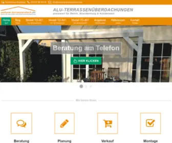 Sodona-Terrassendach.de(ALU-TERRASSENÜBERDACHUNG) Screenshot