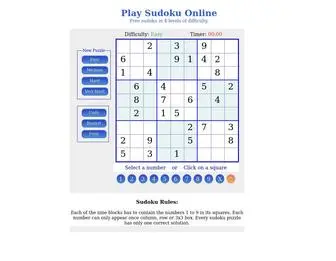 Soduko-Online.com(Sudoku Online) Screenshot