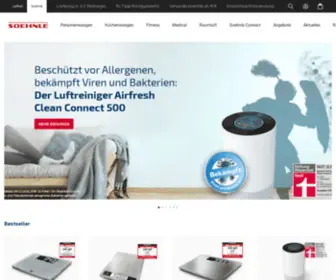 Soehnle.de(Waagen bei SOEHNLE kennen sich aus) Screenshot