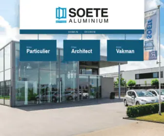 Soetealuminium.be(Soete Aluminium) Screenshot