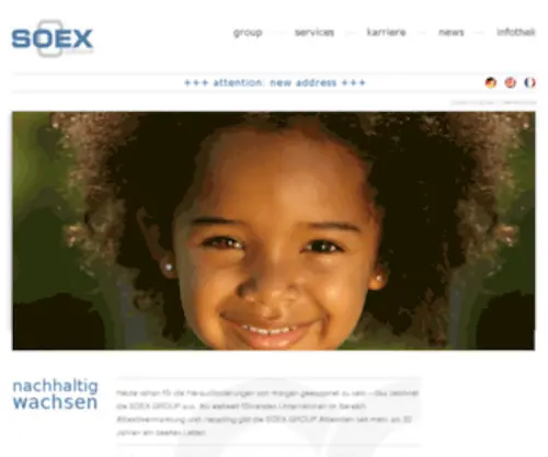 Soexgroup.de(SOEX group Altkleider Kleidersammlung Textilrecycling) Screenshot