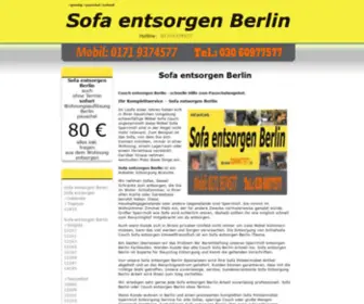 Sofa-Entsorgen-Berlin.de(Sofa entsorgen Berlin) Screenshot