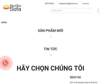 Sofagialoc.com(BỌC GHẾ SOFA TPHCM) Screenshot