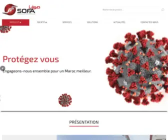 Sofamaroc.com(Le plus grand distributeur de matériel électrique au Maroc) Screenshot