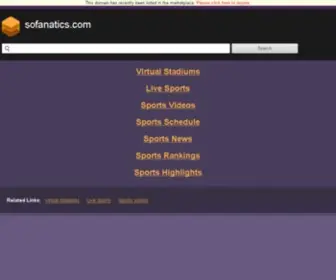Sofanatics.com(Sofanatics is shutting down) Screenshot