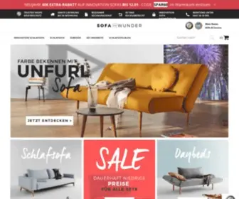 Sofawunder.de(INNOVATION Schlafsofa & Sofas günstig online kaufen ✓ Versand in die Wohnung) Screenshot