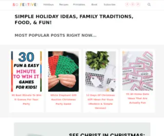 Sofestive.com(Simple Holiday Ideas) Screenshot