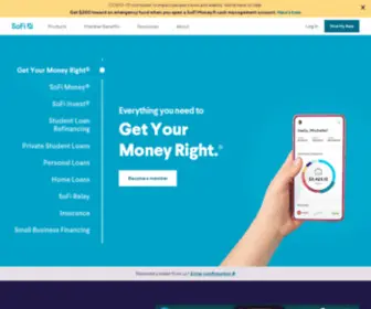 Sofi.com(Student Loan Consolidation and Refinancing) Screenshot