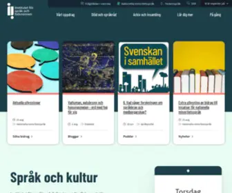Sofi.se(Institutet för språk och folkminnen) Screenshot