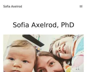 Sofiaaxelrod.com(Author of How Babies Sleep) Screenshot