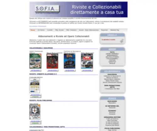 Sofiasrl.com(Servizi Online Fascicoli Internet Abbonamenti) Screenshot