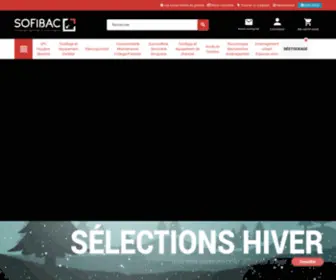 Sofibac.fr(Equipements, outillage, consommables, tuyaux, rayonnage) Screenshot
