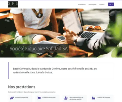 Sofidad.com(Société) Screenshot