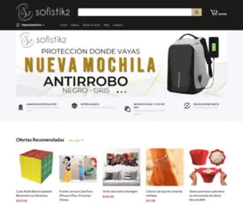 Sofistik2.com.mx(Bienvenidos a Sofistik2 Tienda Oficial) Screenshot